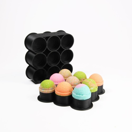 9 X SPHERE Bath Bomb Mold, DIY original BathBombs Set 3D Printed Kit - Picture 6 of 9