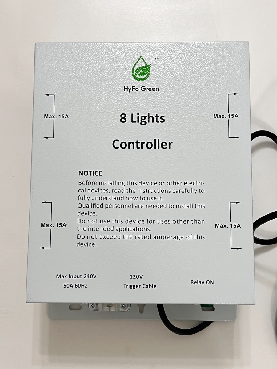 HyFo Green 8 light controller w/trigger cord | eBay