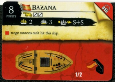 Pirates of the Cursed Seas, Rise of the Fiends, 2 MAST SPANISH SHIP, BAZANA,#045