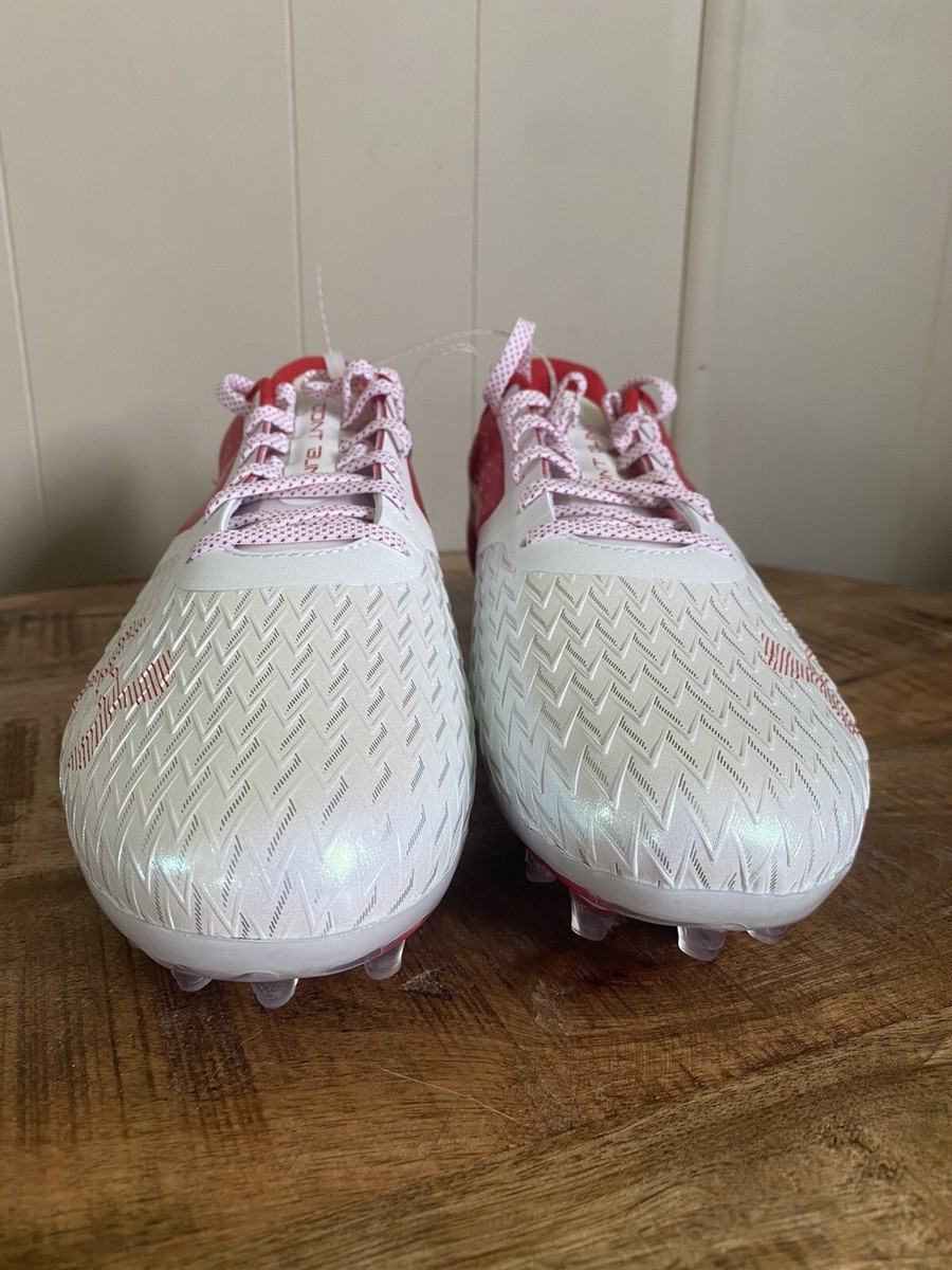 Under Armour Blur Lux MC Football Cleats Red White Men