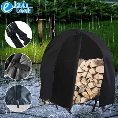 40" Log Firewood Rack Round Cover Heavy Duty Waterproof Wood Holder UV Protector - Image 1 of 4