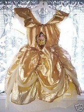 Girls Princess Belle Halloween Costume Play Dress Up-Photo Dress-10-12