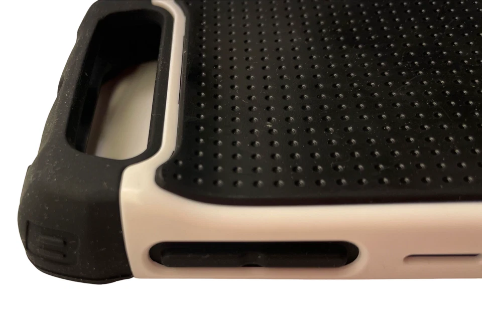 Funda Gel Carcasa Balística para Motorola Electrify 2 XT881, Negro/Blanco Foto 4 de 4