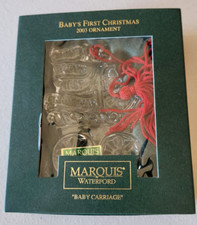 Waterford Crystal Marquis 2003 Baby's First Christmas Ornament