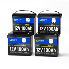 12V 100Ah LiFePO4 Battery Lithium Battery Smart 100A BMS for RV Marine Yacht