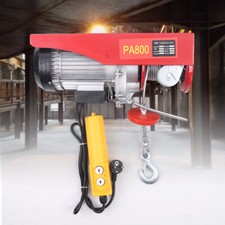 Electric Winch Hoist Lifting Crane Workshop Garage 12M  220v 800kg 1450W UK