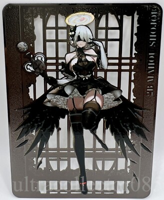 2B Nier:Autamata Goddess Story Anime Waifu bishoujo Hollow Embossed  Metal Card