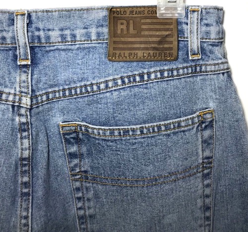 VTG 90s Ralph Lauren Jeans women 14x33 Boot Cut Light Wash Flared Mom Jeans - Picture 5 of 5