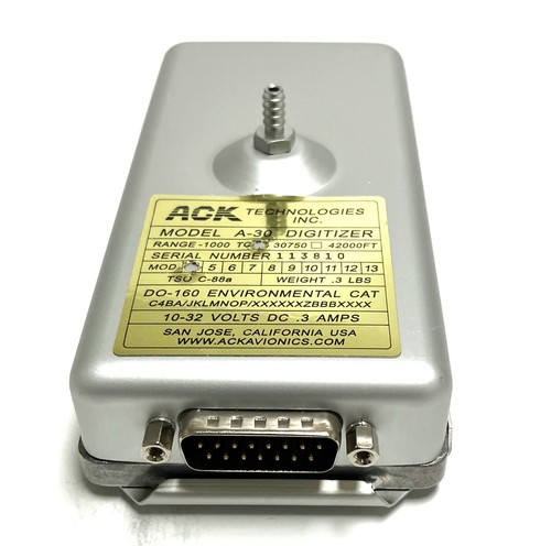 ACK Technologies A-30 Mod 4 Altitude Digitizer New in Box w/ Install Kit - Foto 2 di 12