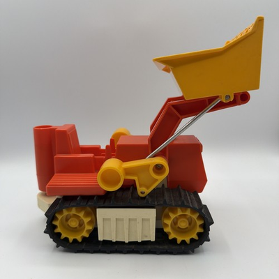 #ad Vintage 1979 Fisher Price 11quot; Husky Helper quot;Dozer Loaderquot; Model #329 $24.99