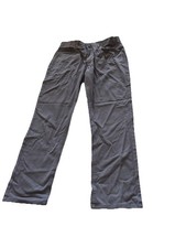 IRON CO MENS CLASSIC STRETCH PATRIOT 5 POCKET PANTS STRAIGHT LEG 32x30 Gray