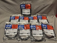 Tripp Lite Cat6 Gigabit Snagless Molded Patch Cable RJ45 M/M Black Lot of 9