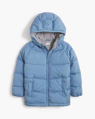 NWT | J Crew Kids | Puffer jacket In Light Blue | Size 4-5