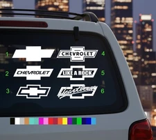 Chevy Chevrolet Bowtie Truck Silverado Car Window Vinyl Decal Bumper Sticker