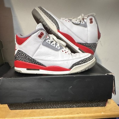 Jordan Air Jordan 3 Retro Fire Red White/Red/Grey DN3707-160 Mid Top Sneaker Men