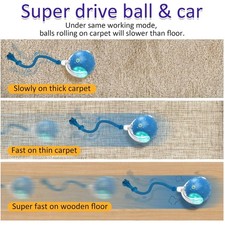 Interactive Cat Ball - Motion-activated  Blue Chirping