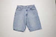 Vintage Y2K 2001 Levis 569 Mens 34 Distressed Loose Fit Denim Jean Shorts Jorts