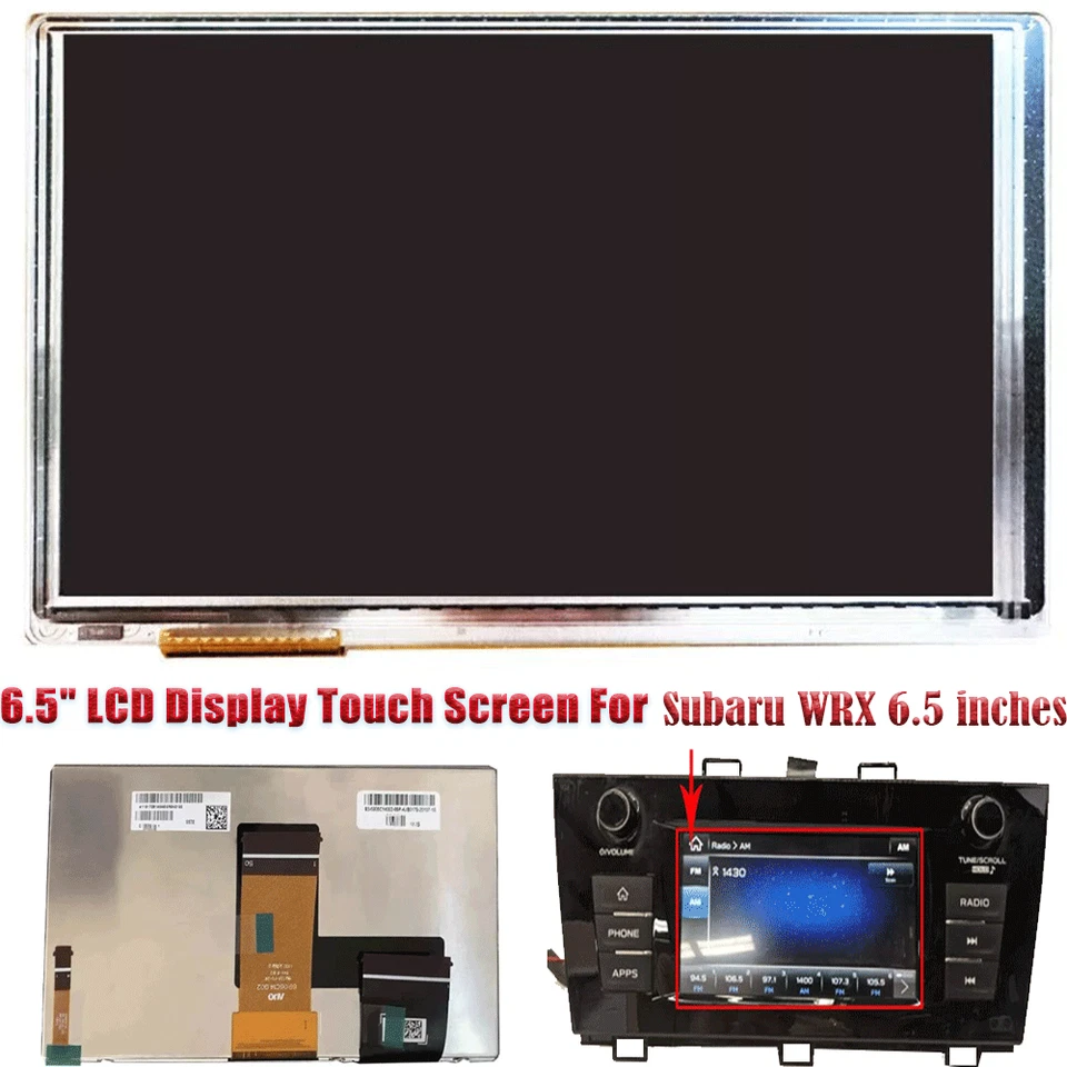 Pantalla táctil LCD de 6,5" para Subaru WRX Radio Navegación 2018 2019 Foto 3 de 4