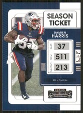 2021 Panini Contenders #69 Damien Harris New England Patriots 52342