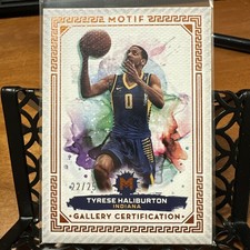 2023-24 Topps Motif - Gallery Cert. Tyrese Haliburton #21 Cadmium Orange 22/25