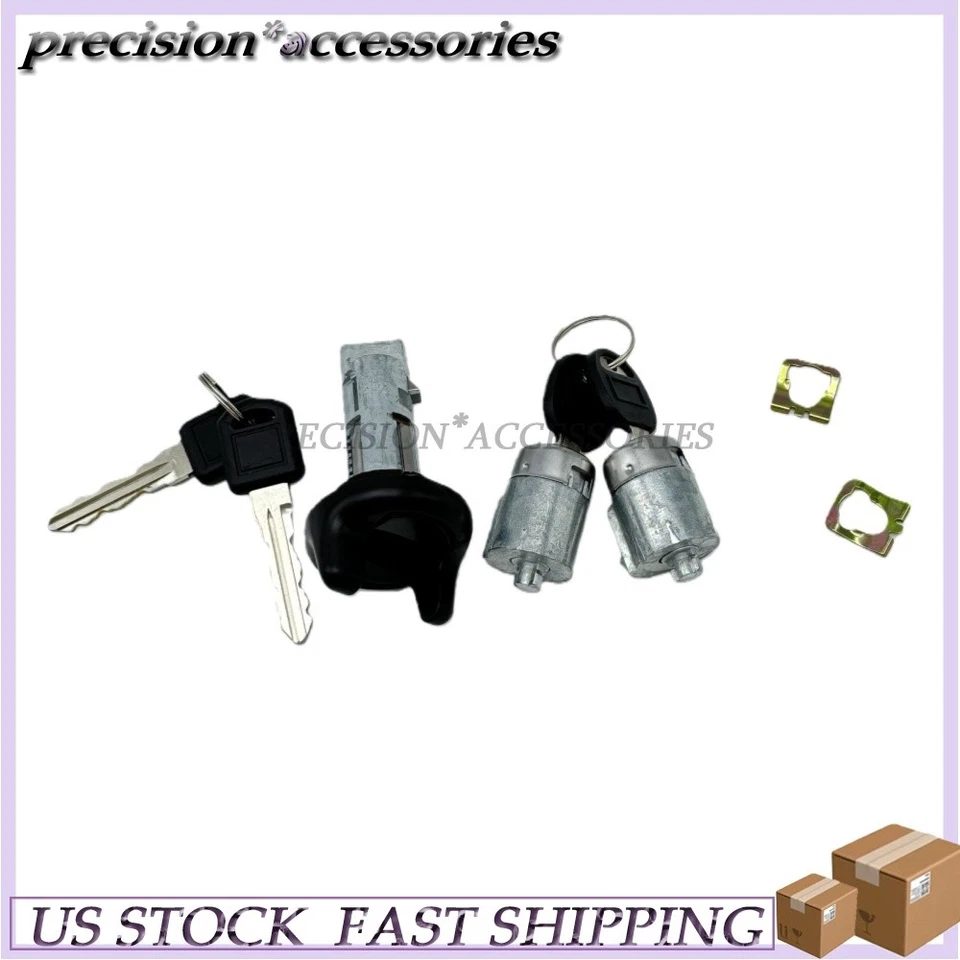 Juego de cilindros de encendido y bloqueo de puerta para Chevy K1500 1995-1997, K2500 Suburban Foto 2 de 4