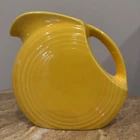 Vintage Fiesta Fiestaware Yellow Large Disc Water Juice Pitcher  Homer Laughlin