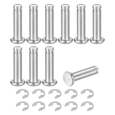 10Set M5x20mm 304 Stainless Steel Cylindrical Shaft Snap Ring Locating Pin