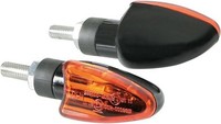 Paar Schwarze Pfeile Lampa 90092 Modell Arrow GlüHbirne Glas Orange Schwarz