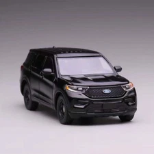 596 1:64 Black 2020 Explorer State Police SUV Model Diecast Metal Car