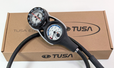 #ad TUSA Compass Pressure Analog Scuba Diving 2 Gauge Console 36quot; Hose SPG SCA 270U $149.99