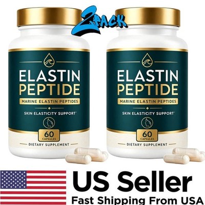 2PCS NEW Elastin Peptide Skin Tightening Supplement, Skin Elasticity, 60 Count