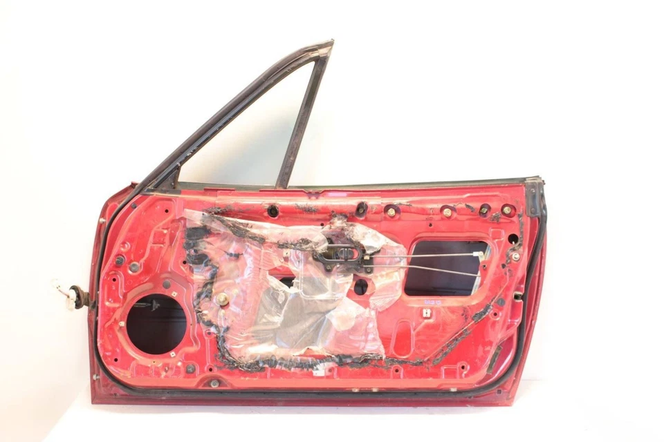 90-97 马自达 MX-5 Miata NA 红色乘客右前手动门壳 — 第 4/4 张图片
