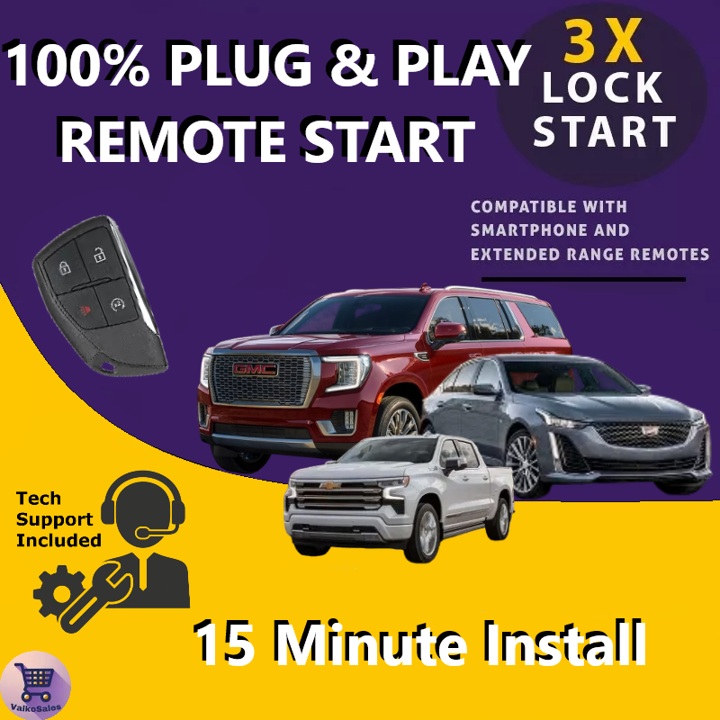 100% Plug & Play Remote Start for 2021-2024 Cadillac XT4 w/ Push