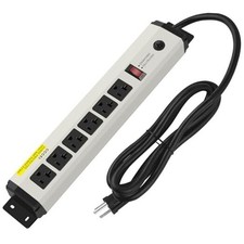 12 Gauge Heavy Duty Power Strip Surge Protector 4800J, 20 Amp 10FT Pack of One