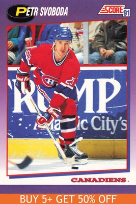 1991-92 Score American #95 Petr Svoboda Montreal Canadiens Hockey