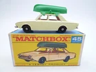 VINTAGE MATCHBOX LESNEY No.45b FORD CORSAIR & BOAT IN ORIGINAL BOX 1965