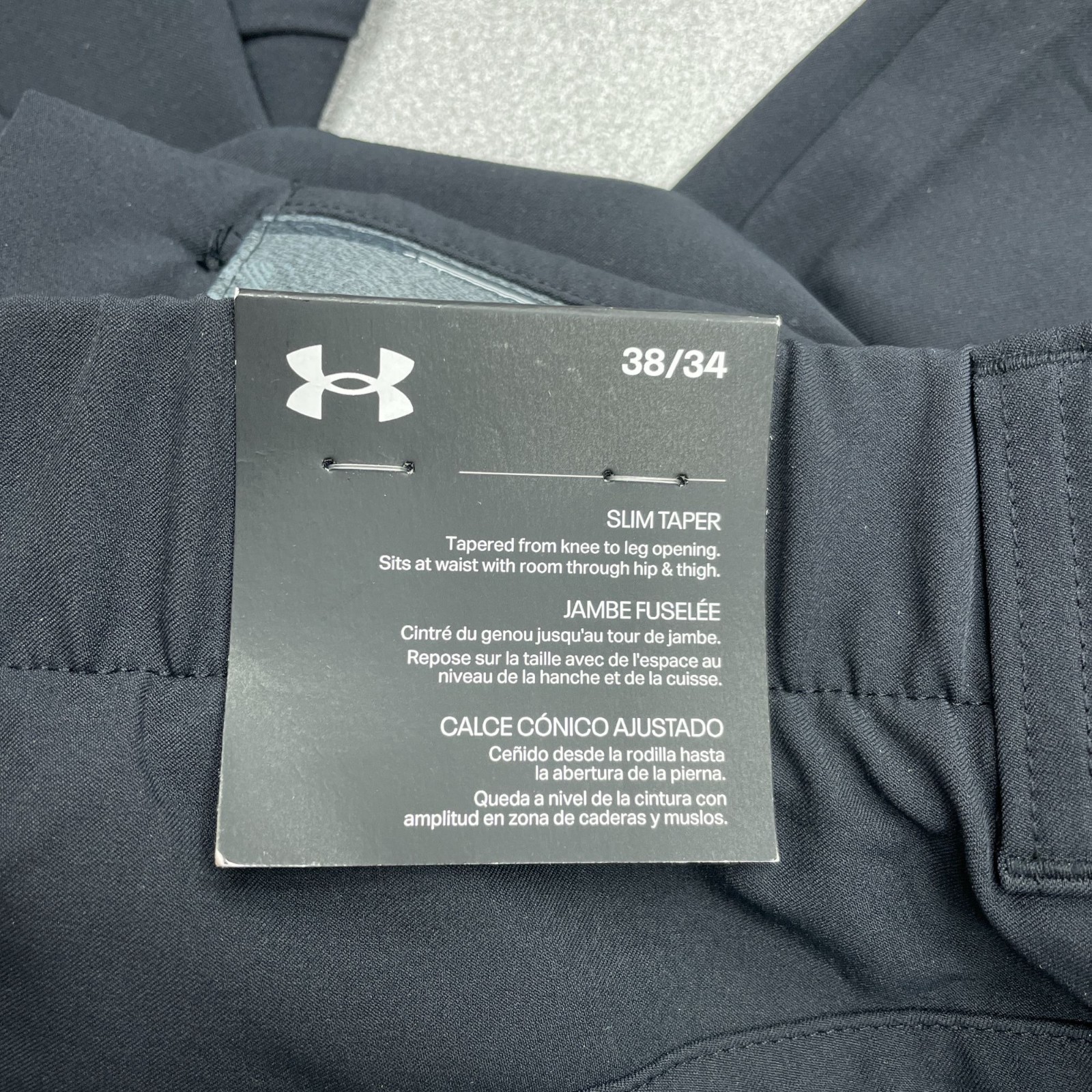 Under Armour Men's UA Storm Drive 5 Pocket Golf  Pants 38/34 Black UPF 50 M0317 thumbnail 8