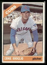 1966 Topps - Ernie Broglio #423 Chicago Cubs FR-GD