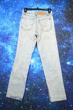 Vintage Levis Jeans Womens 28x30 Light Wash Denim Straight Leg Orange Tab USA