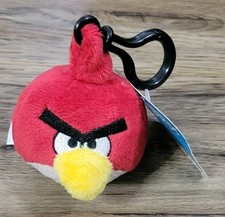 NWT Commonwealth Angry Birds Red Plush Backpack Clip Luggage NEW