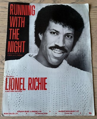LIONEL RICHIE RUNNING WITH THE NIGHT ORIGINAL NOTEN (1983) SOUL ENGLAND