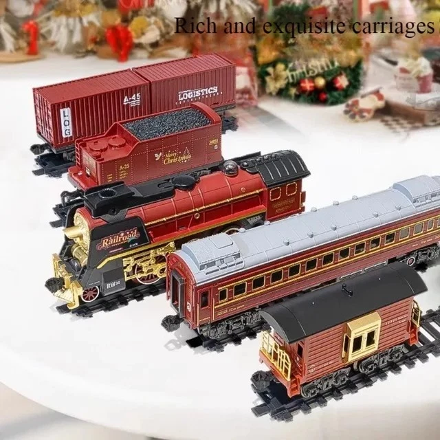 Christmas Train Toy Set Remote Control with Smoke Lights & Sound | FREE SHIPPING - Image 4 of 4