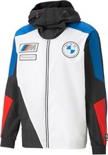 Authentic PUMA BMW MMS Men's Zip Up RaceJacket  White New