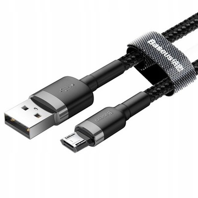 Baseus Micro USB Kabel 3m, Nylon, 2A Schnellladung, Quick Charge 3.0
