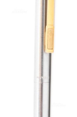 Biro Parker Papermate Pen gebraucht Chrom Stahl / Gold