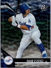 2021 Bowman Platinum #TOP-51 Omar Estevez Top Prospects Ice Foil