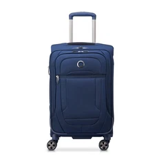 Helium DLX Softside Expandable Luggage with Spinner Wheels, Navy Blue, Carry ...