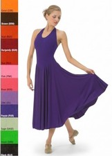 Halter Lyrical Dress PURPLE Child 6x7 Dance Costume Ballet Dress New