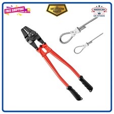 VEVOR 24 Inch Hand Swager Crimper for Copper Aluminum Oval and Stop Sleeves