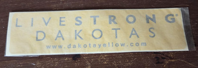 Lance Armstrong ''Livestrong Dakotas'' Tour de France Bike Race Sticker Decal NEW
